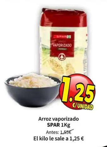 Spar arroz vaporizado