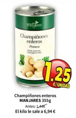 SPAR Manjares champiñones enteros oferta