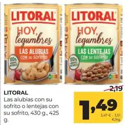 Alimerka Litoral las alubias con su sofrito o lentejas con su sofrito oferta