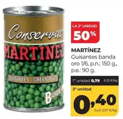 Alimerka Martinez guisantes banda oro oferta
