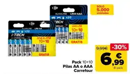 Carrefour Market i-tech Pilas AA o AAA oferta