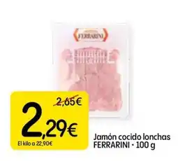 Dialprix Ferrarini jamón cocido lonchas oferta