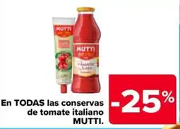Carrefour Market MUTTI conservas de tomate italiano oferta