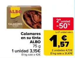 Carrefour Market Albo calamares en su tinta oferta