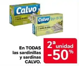 Carrefour Market Calvo sardinillas y sardinas oferta