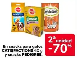 Carrefour Market Pedigree snacks catisfaction en snacks para gastos oferta