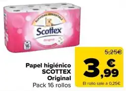 Carrefour Market Scottex papel higiénico Original oferta