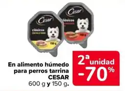Carrefour Market Cesar en alimento humedo para perros tarrina oferta