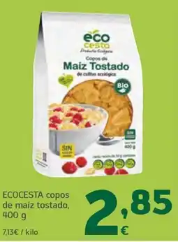 HiperDino ecocesta copos de maíz tostado oferta
