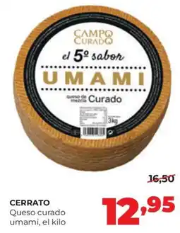 Alimerka Campo Curado queso curado umami oferta