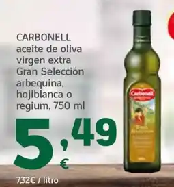 HiperDino Carbonell aceite de oliva virgen extra Gran Selección arbequina, hojiblanca o regium oferta