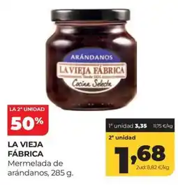 Alimerka La Vieja Fábrica mermelada de arándanos oferta