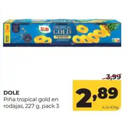 Alimerka Dole piña tropical gold en rodajas oferta