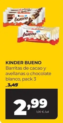 Alimerka Kinder bueno oferta