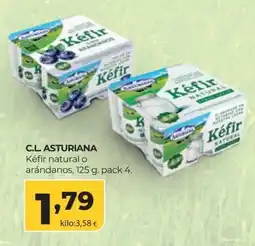 Alimerka C.L. Asturiana Kéfir natural o arándanos oferta