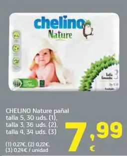 HiperDino Chelino Nature pañal oferta