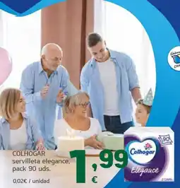 HiperDino Colhogar servilleta elegance oferta