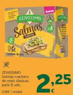 HiperDino Zenissimo salmas crackers de maíz clásicas oferta