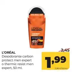 Alimerka L'Oréal desodorante carbon protect men expert o thermal resist men expert oferta