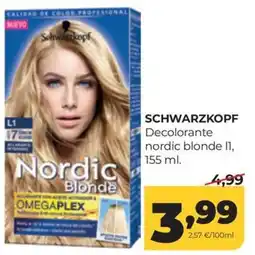 Alimerka Schwarzkopf decolorante nordic blonde l1 oferta