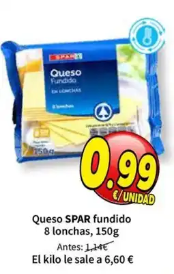 SPAR Queso SPAR fundido oferta