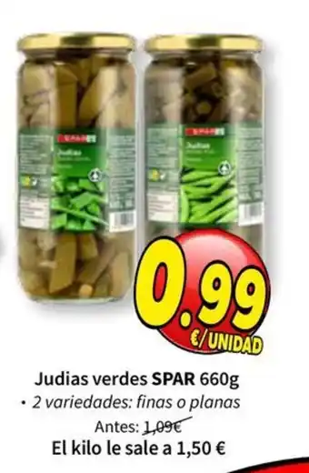 Jardineria judias verdes spar