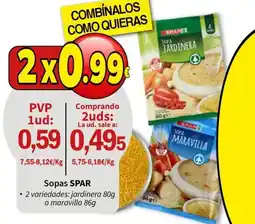 SPAR Sopas SPAR oferta