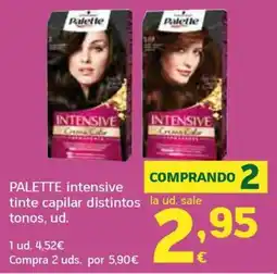 HiperDino Palette intensive tinte capilar distintos tonos oferta