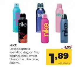 Alimerka Nike desodorante a sparkling day, on fire, original, pink, sweet blossom o ultra blue oferta
