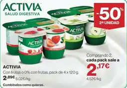 El Corte Inglés Activia salud digestiva oferta
