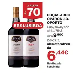 El Corte Inglés Poças ardo opároa j.d. oporto oferta