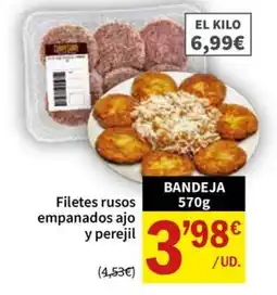 SPAR Filetes rusos empanados ajo y perejil oferta
