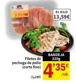 SPAR Filetes de pechuga de pollo (corte fino) oferta