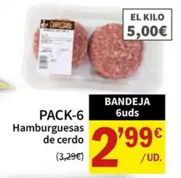 SPAR Composture hamburguesas de cerdo oferta