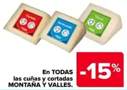 Carrefour Market Montaña y Valles cuñas y cortadas oferta