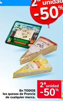 Carrefour Market Los quesos de francia de cualquier marca oferta