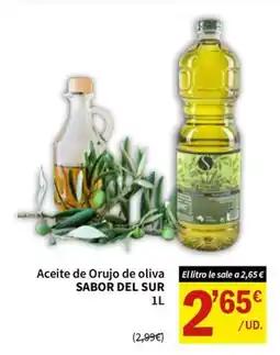 SPAR Aceite de Orujo de oliva SABOR DEL SUR oferta
