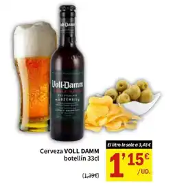 SPAR Cerveza Voll Damm botellín oferta