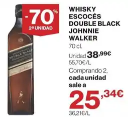El Corte Inglés johnnie walker double black oferta