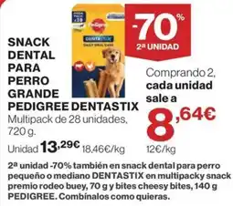 El Corte Inglés Pedigree dentastix oferta