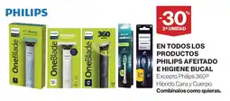 Hipercor En todos los productos philips afeitado e higiene bucal oferta