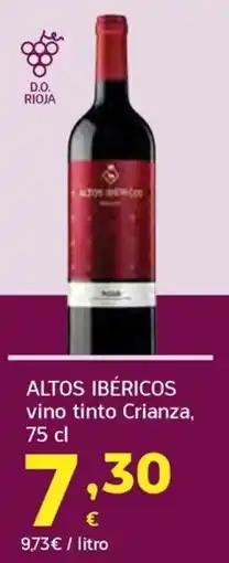 HiperDino altos ibéricos vino tinto crianza oferta