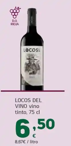 HiperDino Locos del vino vino tinto oferta