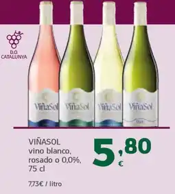 HiperDino Viñasol vino blanco, rosado o 0,0% oferta