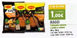 Dialprix Maggi Yakisoba clásico o pollo o ramen oferta