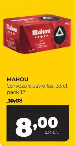 Alimerka Mahou cerveza 5 estrellas oferta