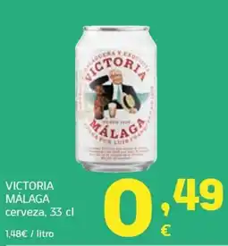 HiperDino Victoria málaga cerveza oferta