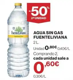 El Corte Inglés Fuenteliviana agua sin gas oferta