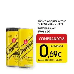 Dialprix Schweppes tónica original o zero oferta
