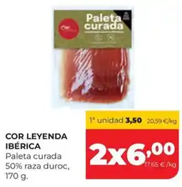 Alimerka Cor leyenda ibérica paleta curada oferta